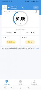 Vitafit VT705 Personenwaage Messwert