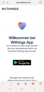 WITHINGS Body Smart Körperfettwaage App01