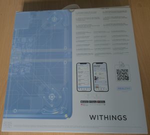 WITHINGS Body Smart Körperfettwaage Verpackung Rückseite