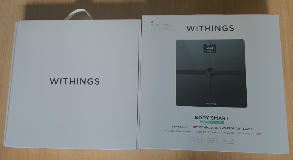 WITHINGS Body Smart Körperfettwaage Verpackung geöffnet