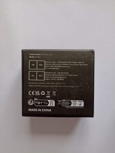 Winzwon WZ6520FR Stirnlampe, Rückseite der Verpackung
