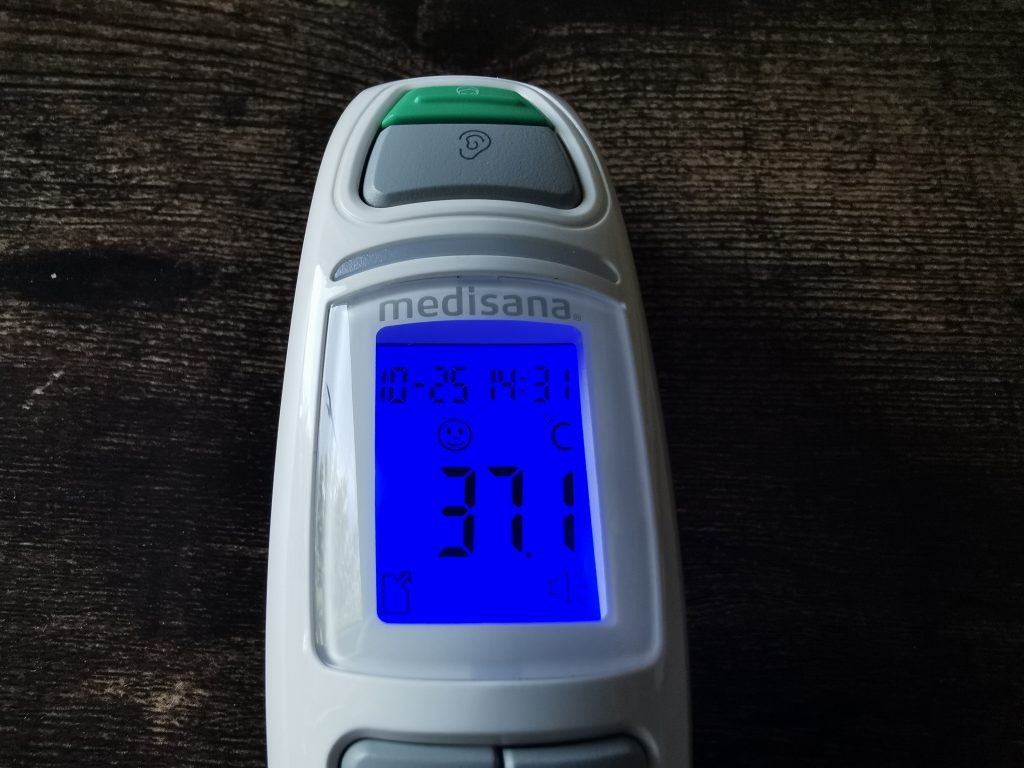 medisana TM 750 Ohrthermometer Display beleuchtet