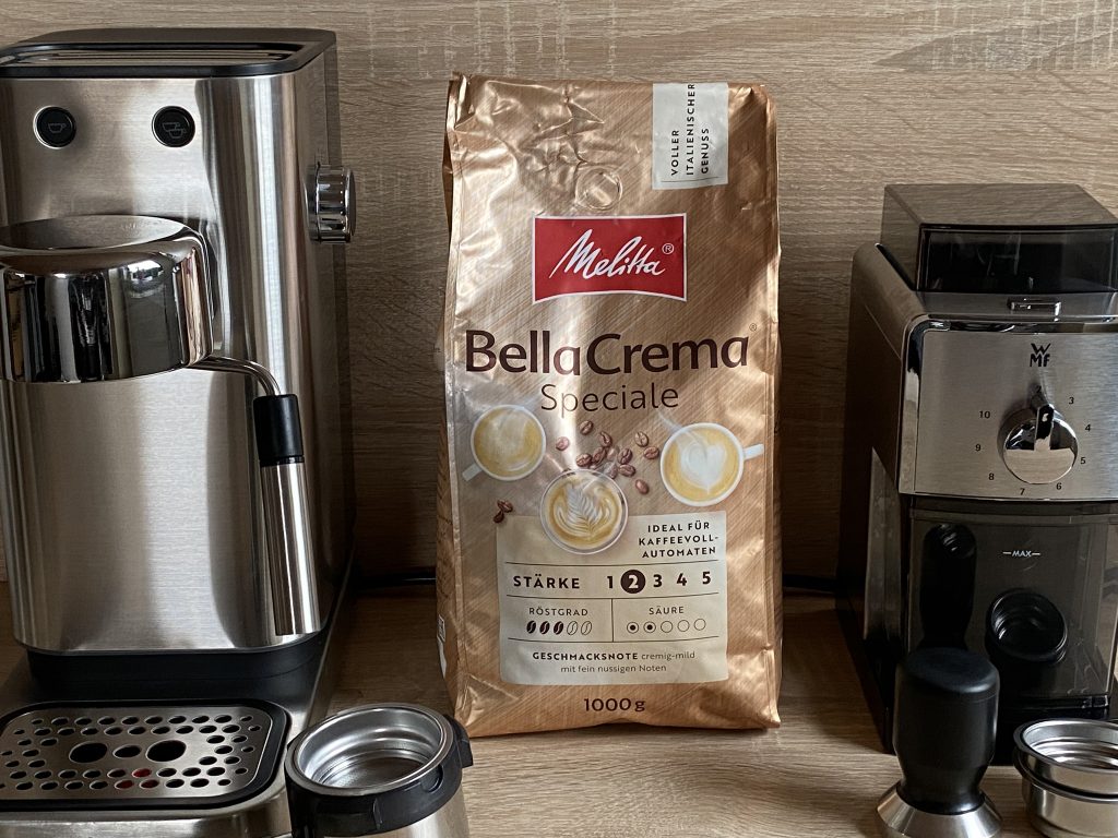 Melitta BellaCrema Speciale Kaffeebohnen Verpackung