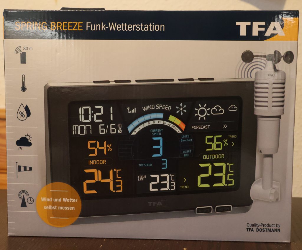 TFA Dostmann Spring Breeze Wetterstation Karton