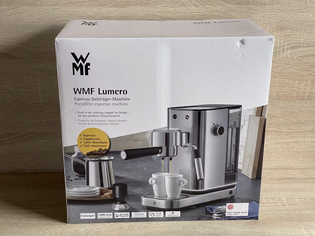 WMF Lumero Espresso Siebträgermaschine Verpackung