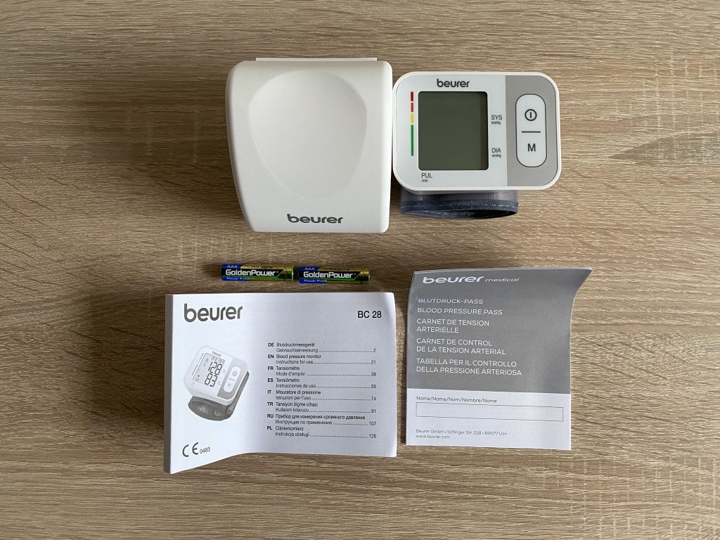 Beurer BC 28 Handgelenk-Blutdruckmessgerät ausgepackt