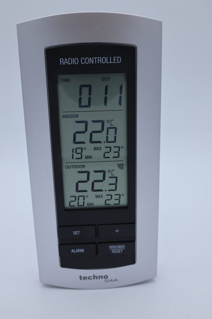 Technoline WS 9140 Wetterstation eingeschaltet