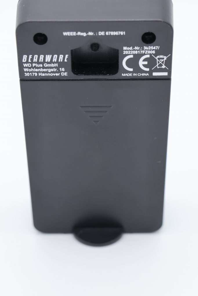 Bearware WDP 302547 Wetterstation Sensor Rückseite