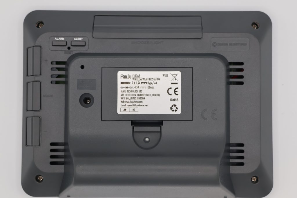 Vorrinc Wetterstation Rückseite