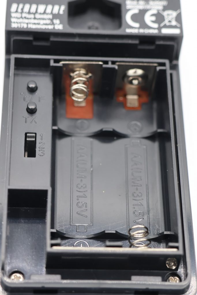Bearware WDP 302547 Wetterstation Sensor Batteriefach
