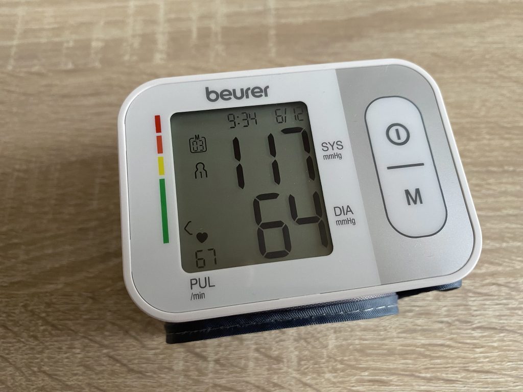 Beurer BC 28 Handgelenk-Blutdruckmessgerät Anzeige Messwerte letzte Messung