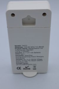 Newentor FJ 3378 Wetterstation Sensor Rückseite