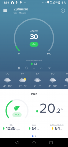Netatmo smarte Wetterstation Screenshot 2