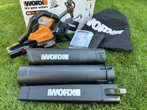 WORX WG583E Laubsauger Verpackungsinhalt unmontiert