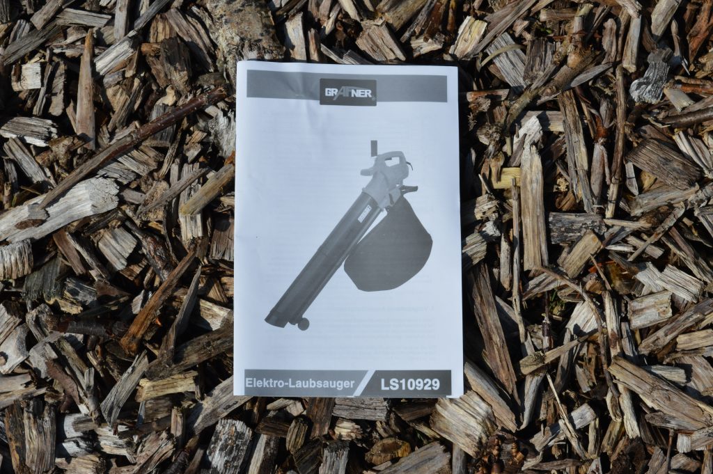 Grafner LS10929 Elektro Laubsauger Bedienungsanleitung Verpackungsinhalt