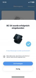 Beurer BC 54 Handgelenk-Blutdruckmessgerät App Einrichtung 7