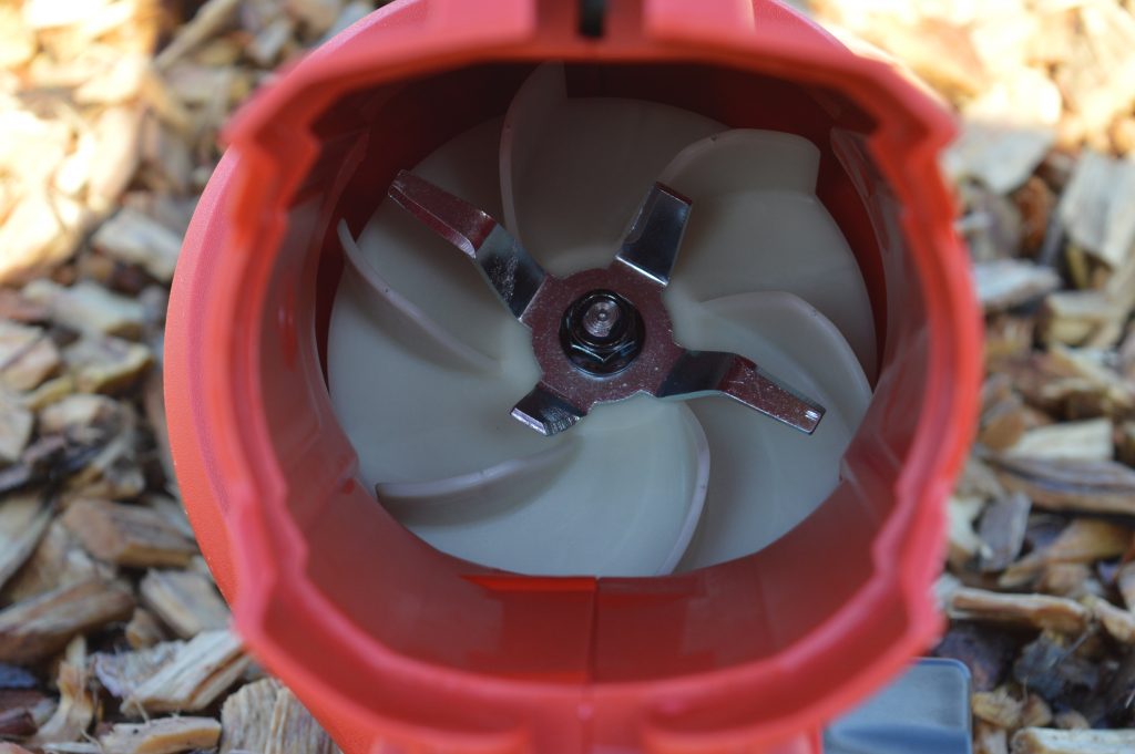 EINHELL Venturro 18-210 Laubsauger Häckselrad Detailansicht
