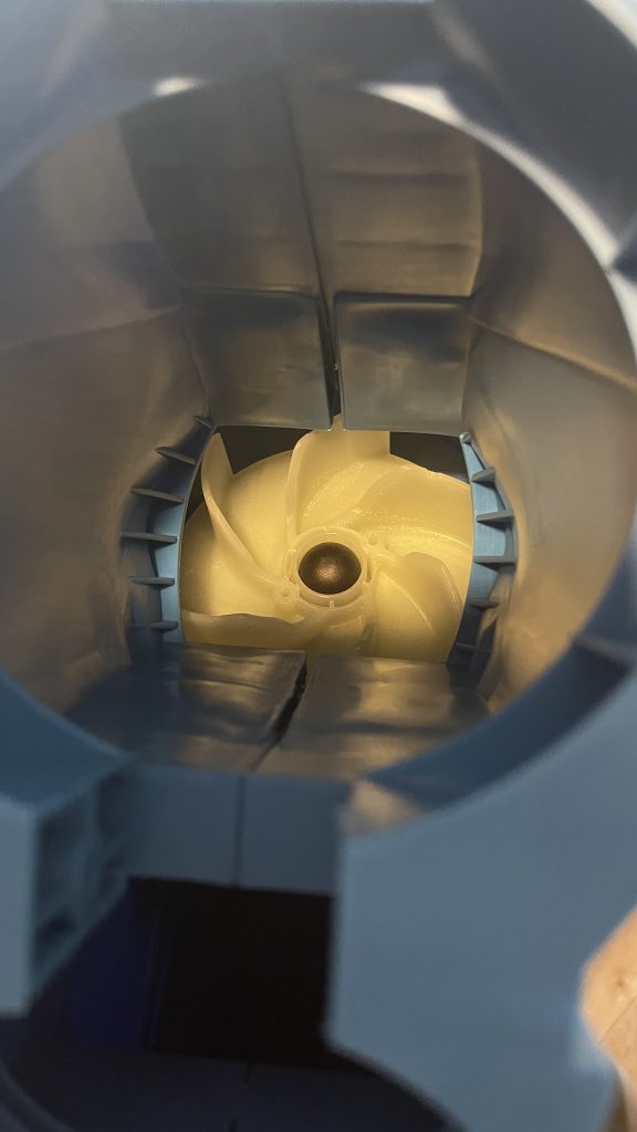 Güde GLS 3000 Vario Laubsauger Ventilator Häckselrad Detailansicht
