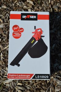 Grafner LS10929 Elektro Laubsauger Karton Vorne