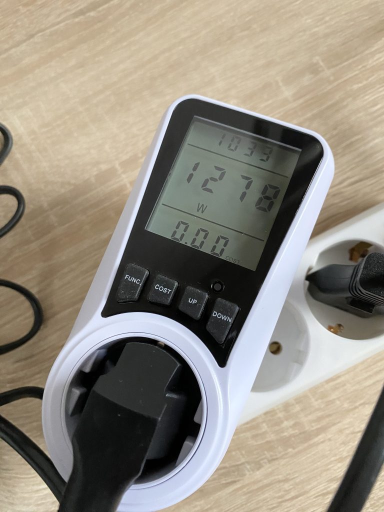 WMF Lumero Espresso Siebträgermaschine Stromverbrauch beim Aufheizen