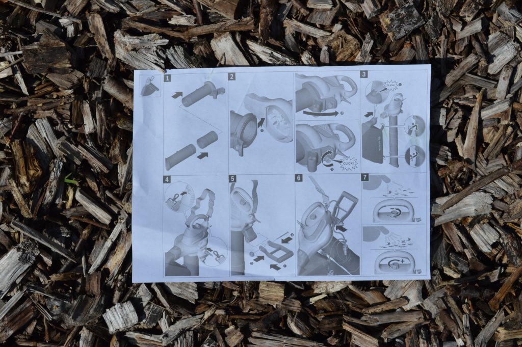 Bosch UniversalGardenTidy Laubsauger Kurzanleitung Erstmontage Vorderseite