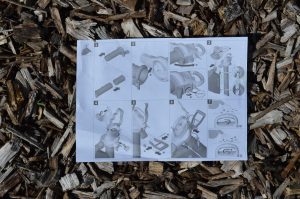 Bosch UniversalGardenTidy Laubsauger Kurzanleitung Erstmontage Vorderseite