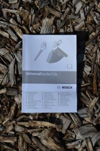 Bosch UniversalGardenTidy Laubsauger Verpackungsinhalt Bedienungsanleitung