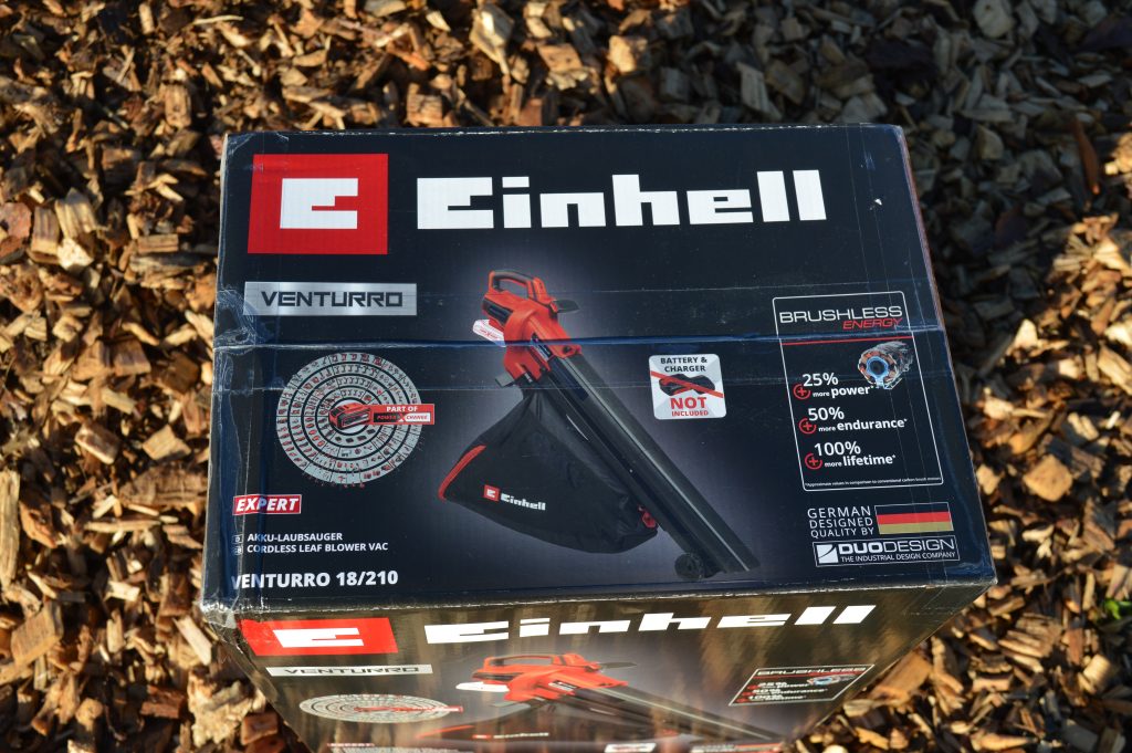 EINHELL Venturro 18-210 Laubsauger Karton Ansicht Oben