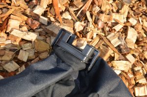 EINHELL Venturro 18-210 Laubsauger Laubfangsack Anschluss Detailansicht