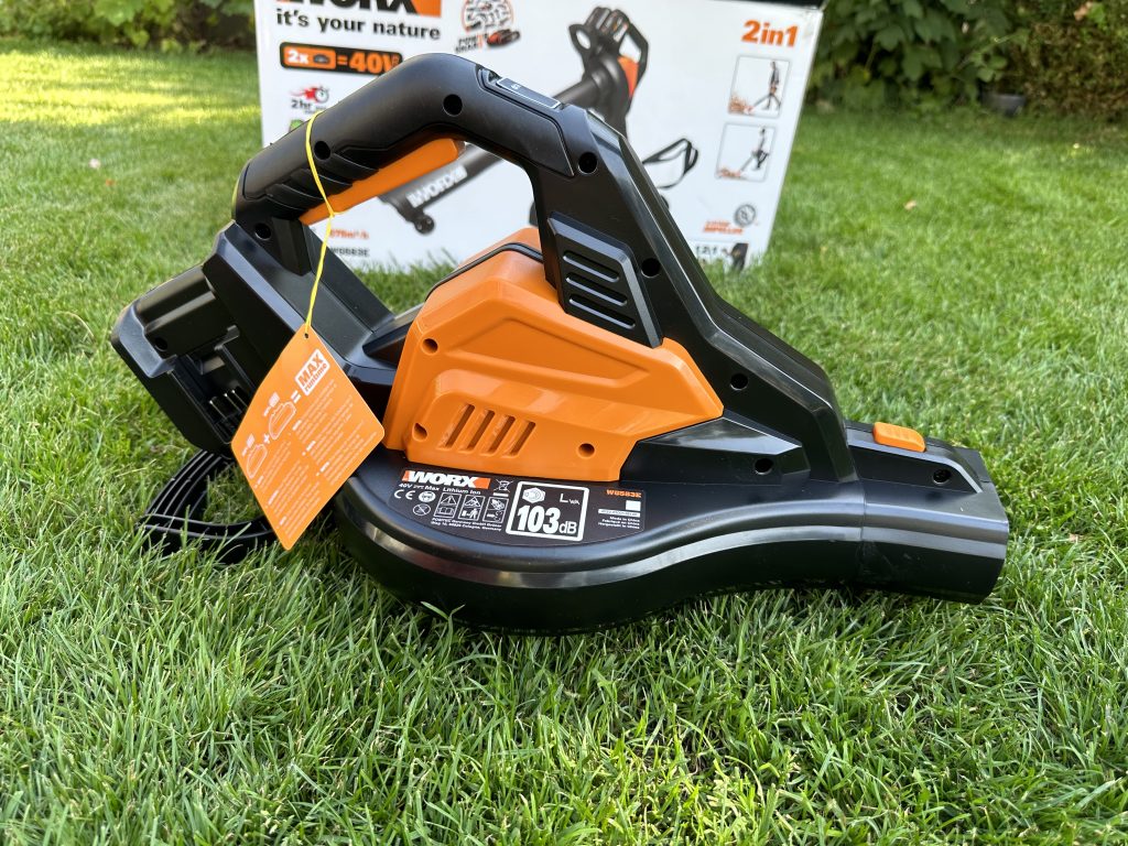 WORX WG583E Laubsauger Motor Seitenansicht