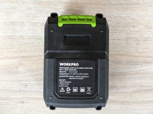 Akku des WORKPRO ‎W122039AU Akkuschraubers von unten