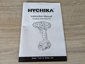 Anleitung des HYCHIKA 12V Akkuschraubers