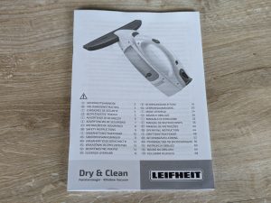 Anleitung des Leifheit Dry & Clean Fenstersaugers geschlossen