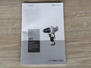 Anleitung des TROTEC PSCS 11-12V Akkuschrauber