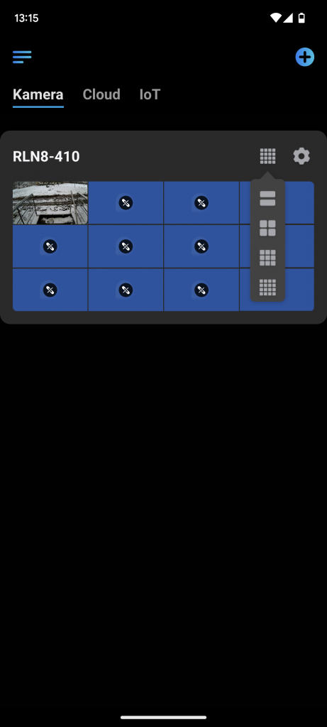 App Übersicht der Bildschirme des RLK8-800B4 Reolink Überwachungskamera-Sets v1