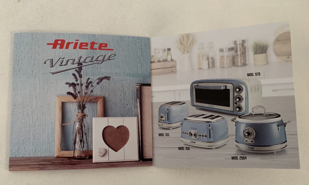 Ariete Vintage Siebträgermaschine Produktflyer
