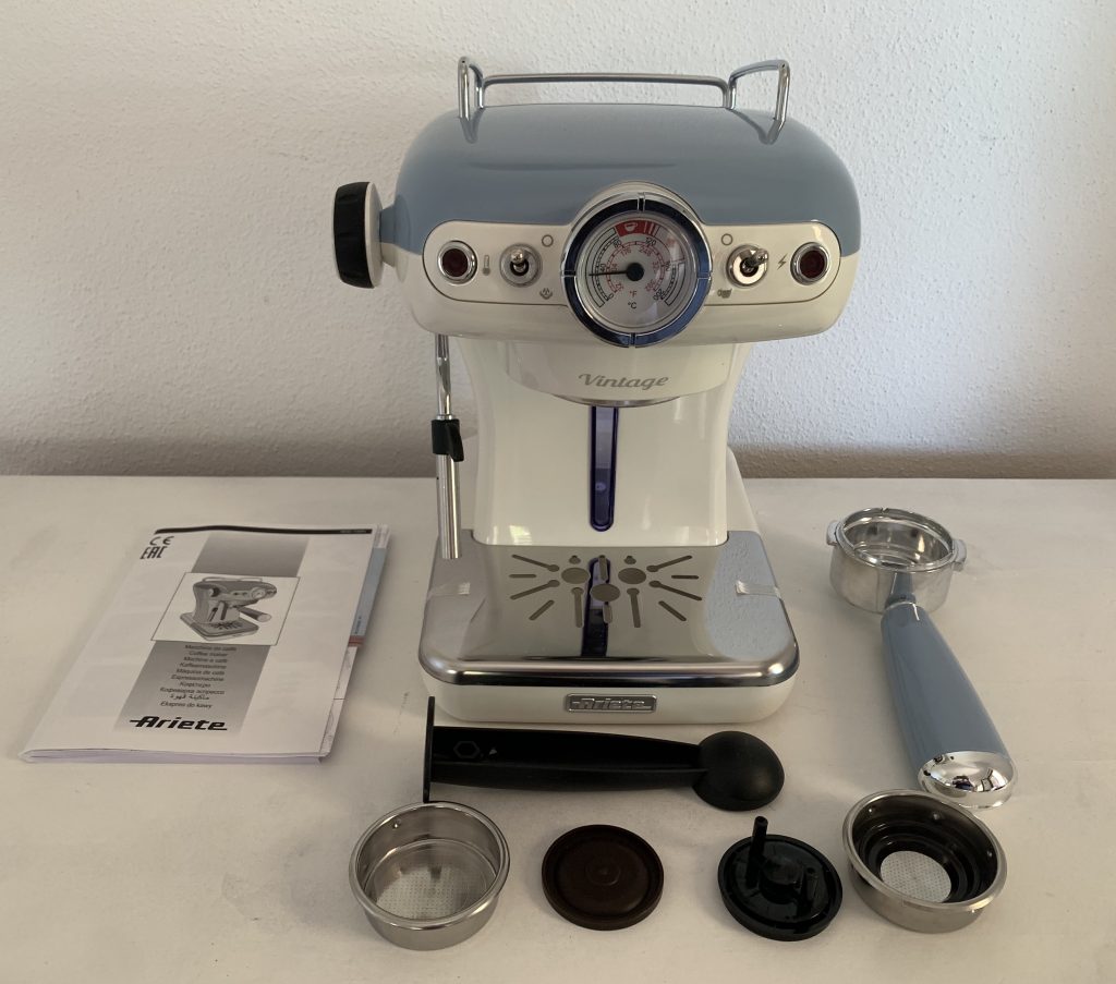 Ariete Vintage Siebträgermaschine ausgepackt