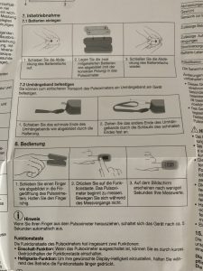 Beurer PO 30 Pulsoximeter Teilansicht Bedienungsanleitung