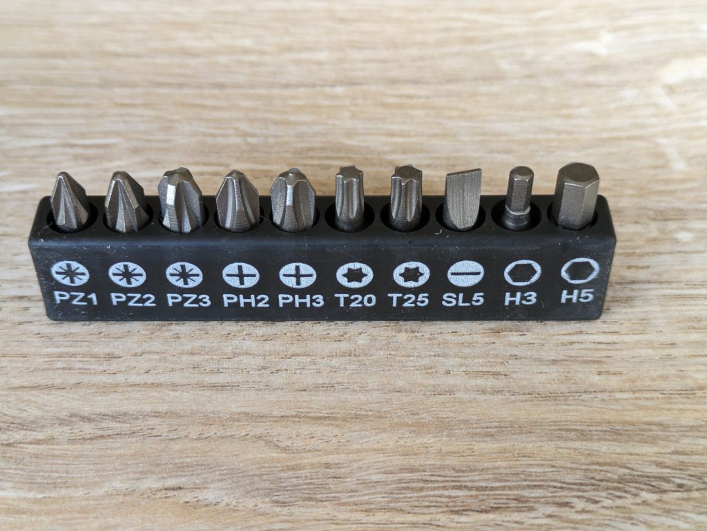 Bits des Bosch IXO 7. Generation Akkuschraubers
