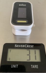 Braun Healthcare YK-81CEU Pulsoximeter 1 Gewicht mit Batterien
