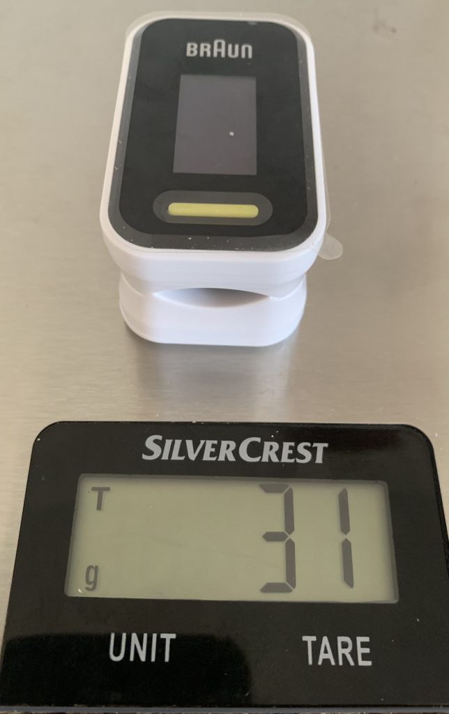 Braun Healthcare YK-81CEU Pulsoximeter 1 Gewicht mit Batterien