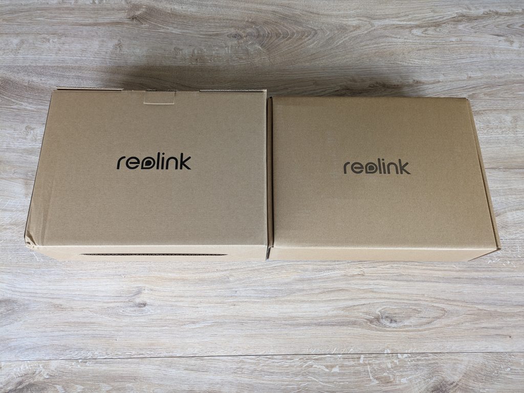 Einzelne Verpackung des RLK8-800B4 Reolink Überwachungskamera-Sets von vorne
