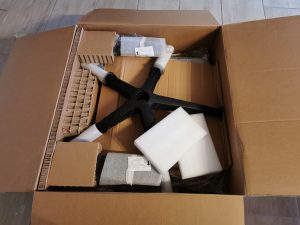 Ergotopia NextBack Verpackung geöffnet
