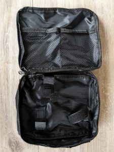 Geöffnete Tasche des WESCO WS2013 WS2103.1 CSD40Q Akkuschraubers ohne Inhalt