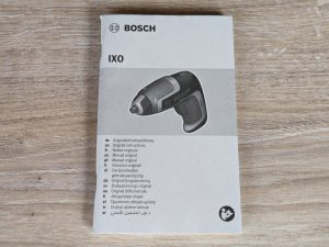 Geschlossene Anleitung des Bosch IXO 7. Generation Akkuschraubers