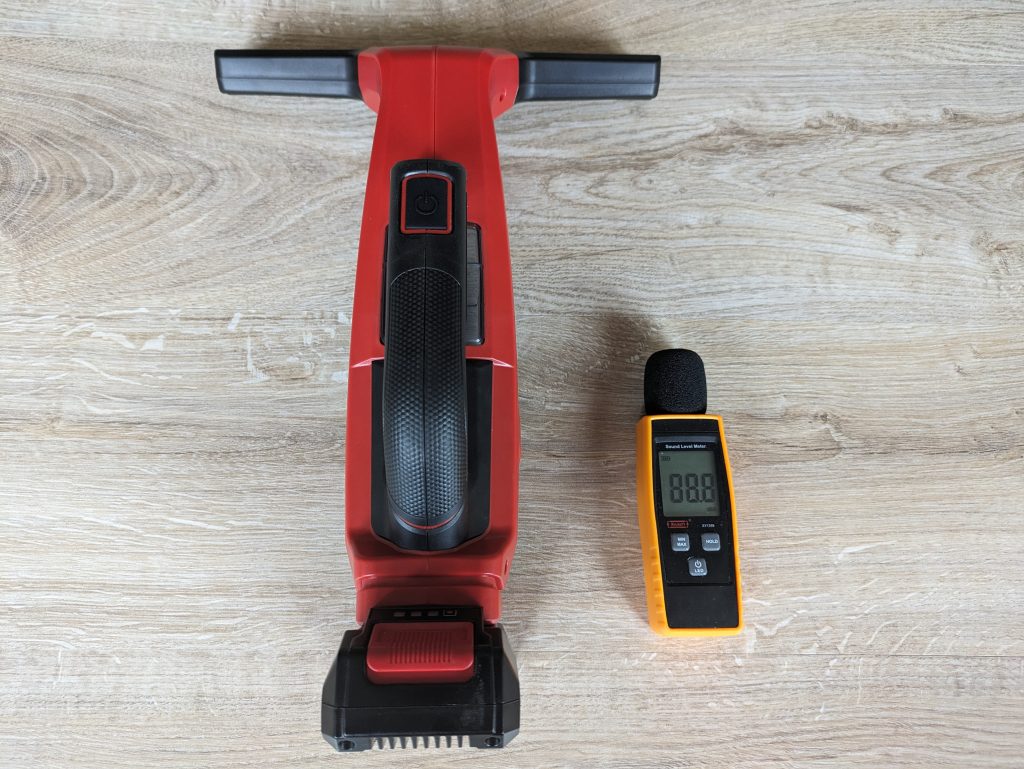 Getestete Lautstärke des Einhell BRILLIANTO Fensterreinigers