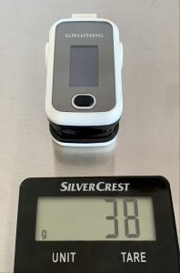 Grundig 20040 Pulsoximeter Gewicht mit Batterien