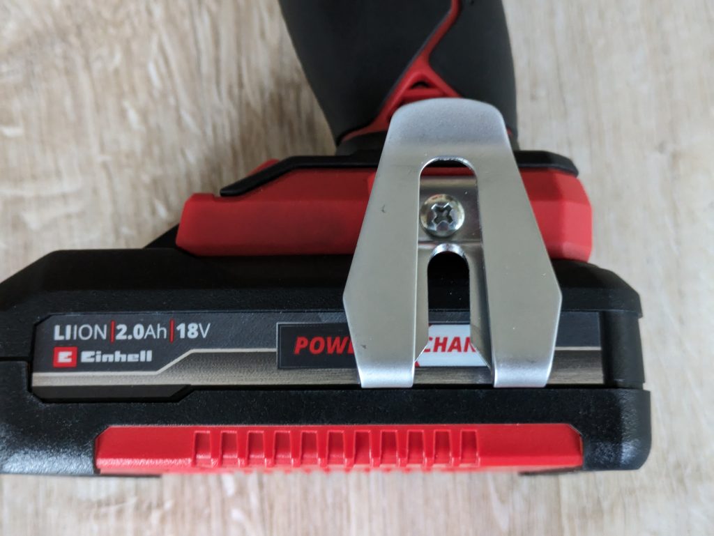 Gürtelclip des Einhell TP-CD 1850 Li-i BL Akkuschraubers