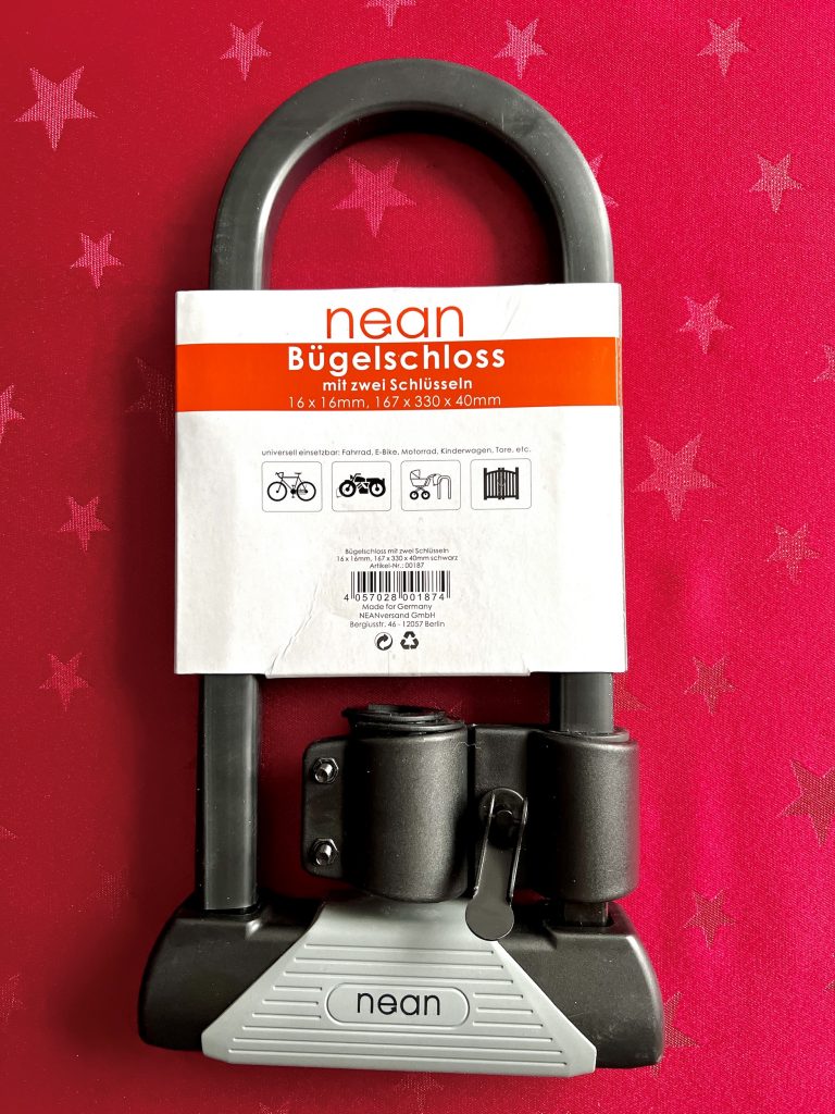 nean-Bügelschloss in Originalverpackung