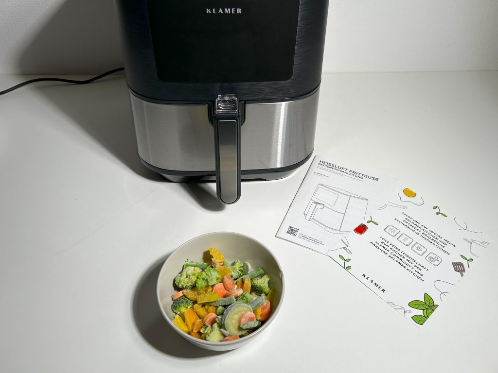 KLAMER Classic Airfryer Heißluftfritteuse Gemüse